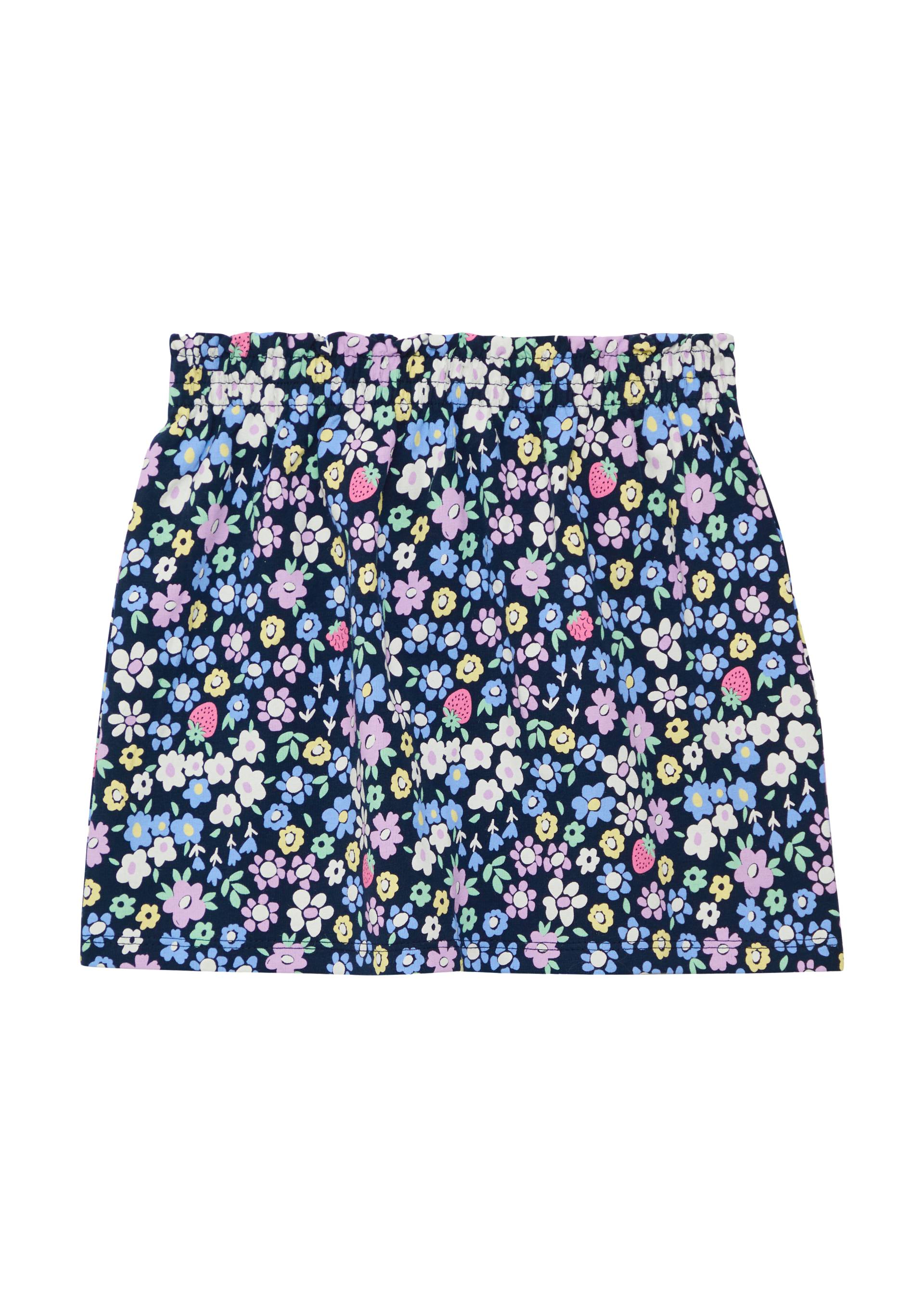 s.Oliver - Rock mit All-over-Print und Elastikbund, Kinder, blau von s.Oliver