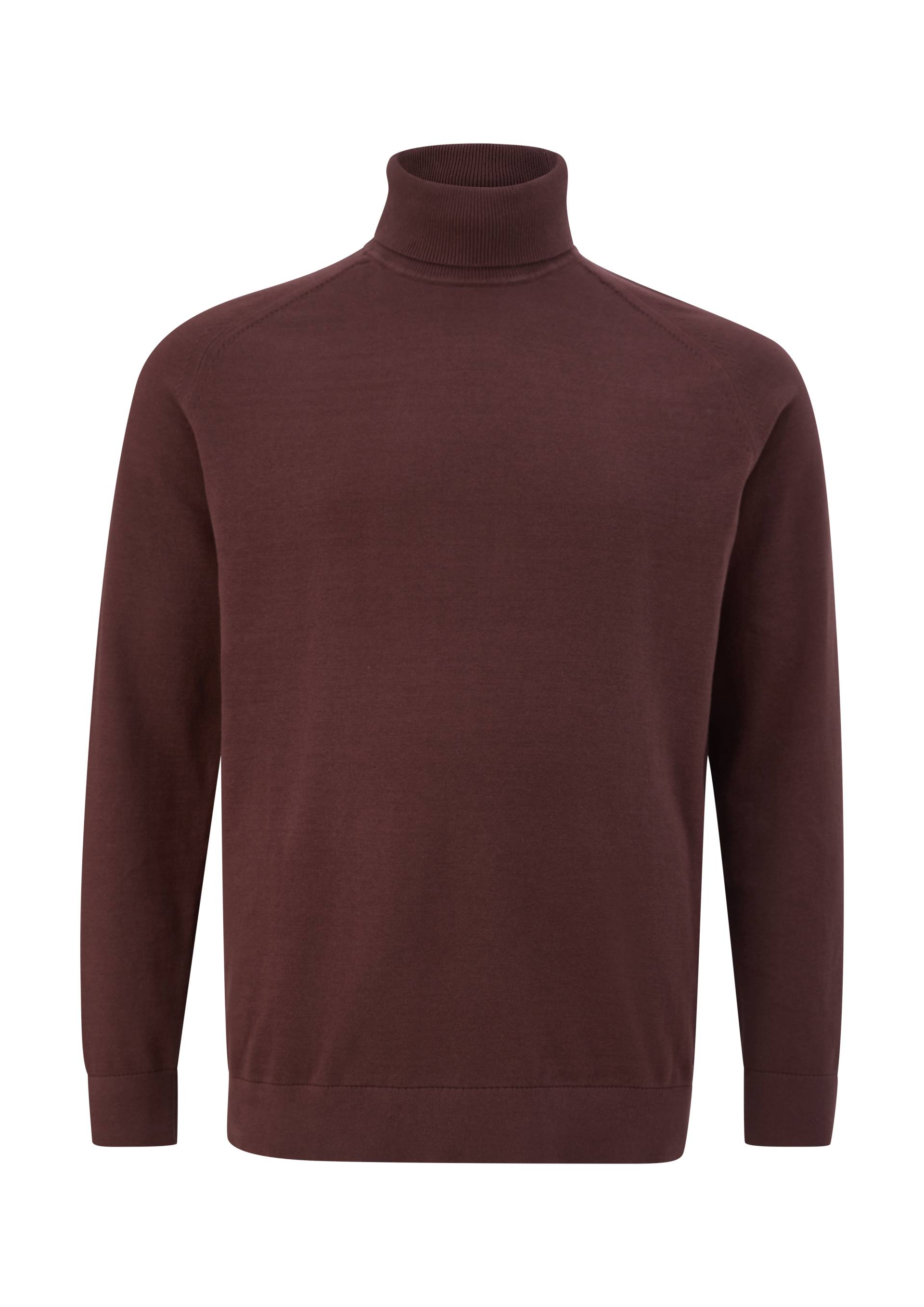 s.Oliver - Rollkragenpullover aus Baumwolle, Herren, Rosa von s.Oliver