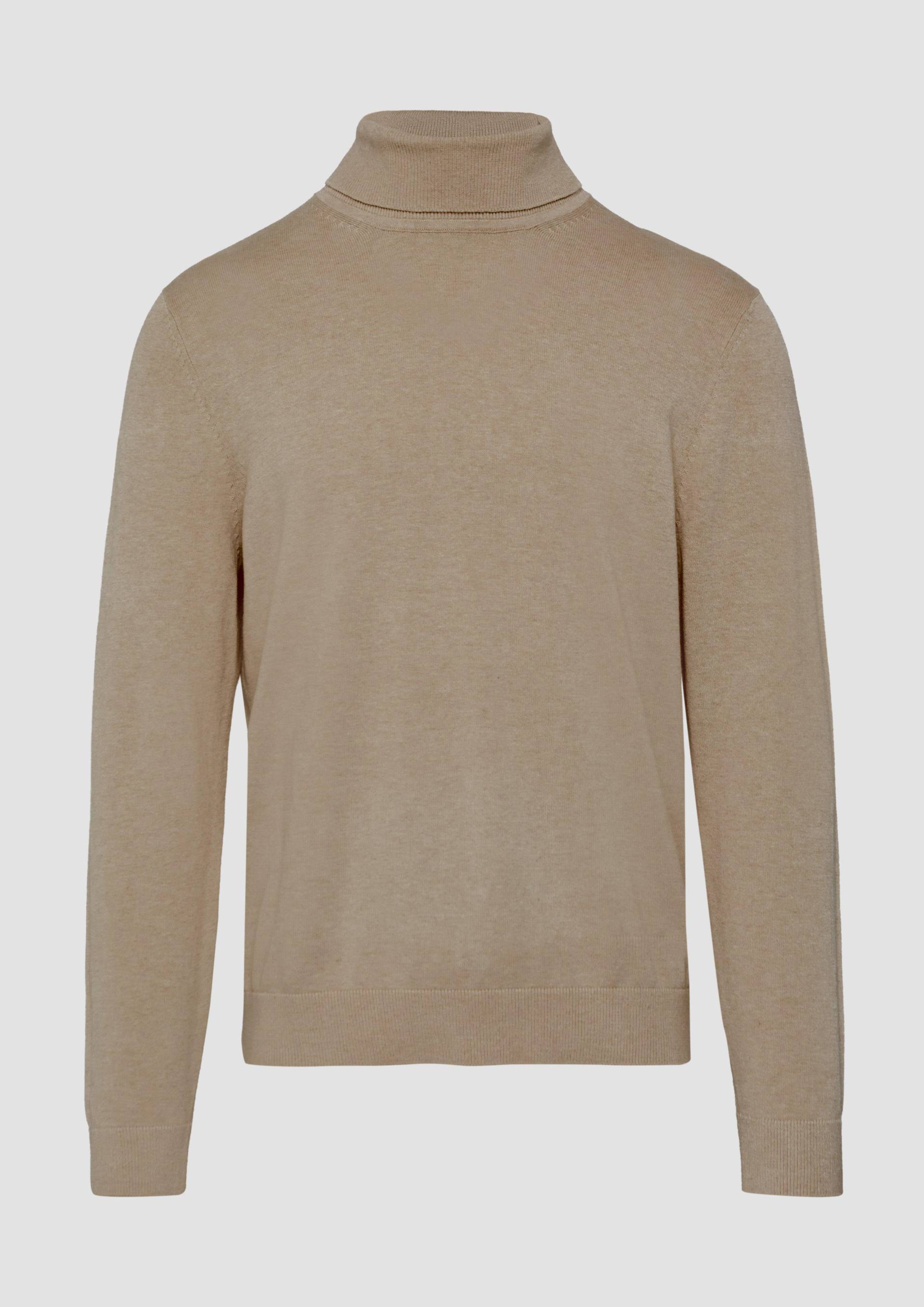 s.Oliver - Rollkragenpullover aus Baumwolle, Herren, braun von s.Oliver