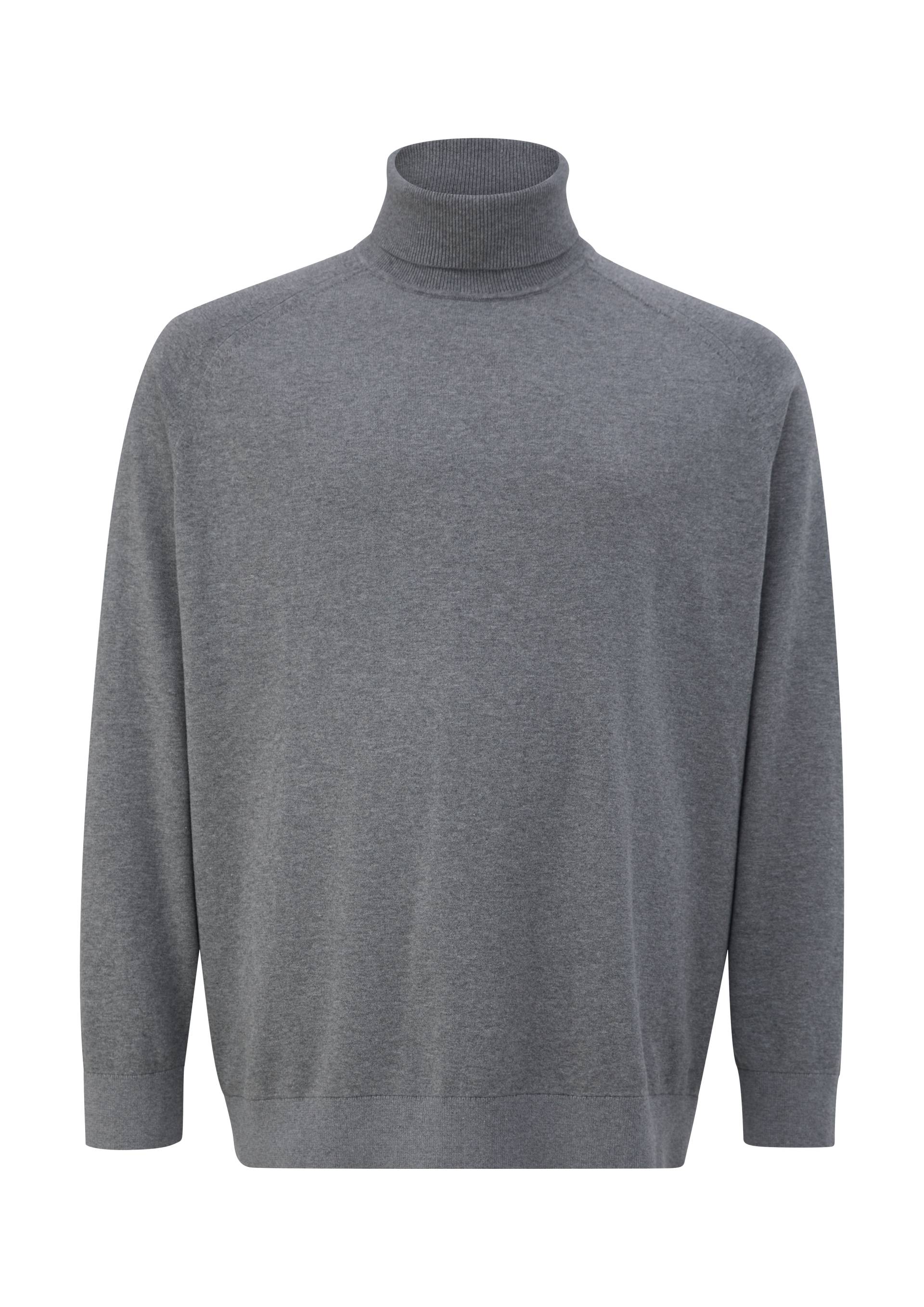 s.Oliver - Rollkragenpullover aus Baumwolle, Herren, grau von s.Oliver