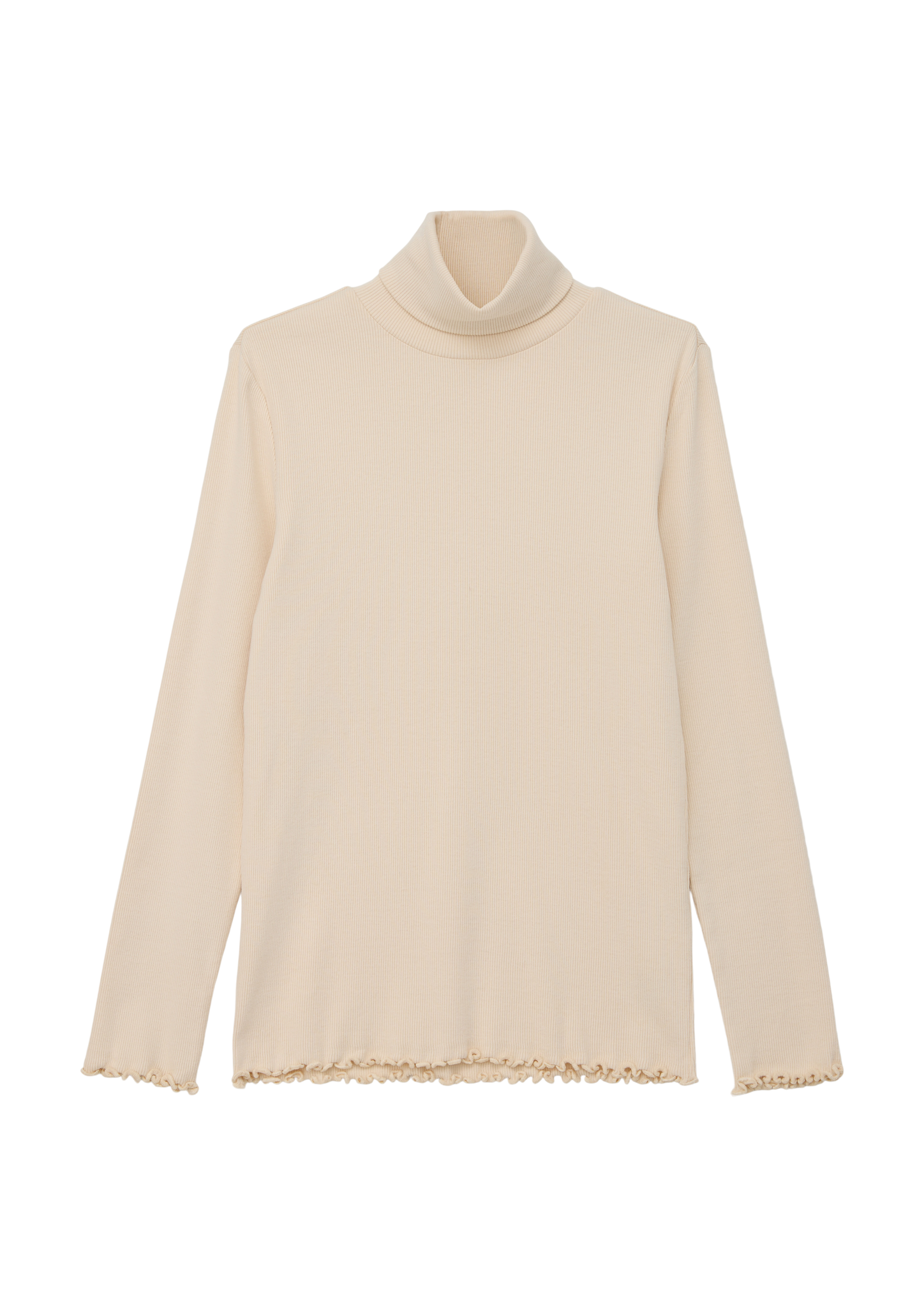 s.Oliver - Rollkragenpullover mit Rippstruktur, Mädchen, Beige von s.Oliver