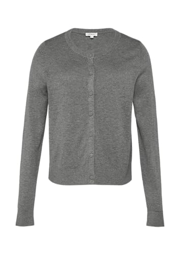 s.Oliver Rundhals-Strickjacke mit Knopfleiste Graphit 40 von s.Oliver