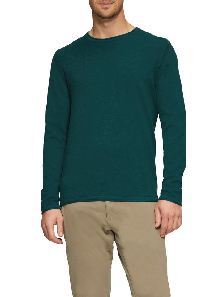 s.Oliver Rundhalspullover mit Rundhalsausschnitt von s.Oliver