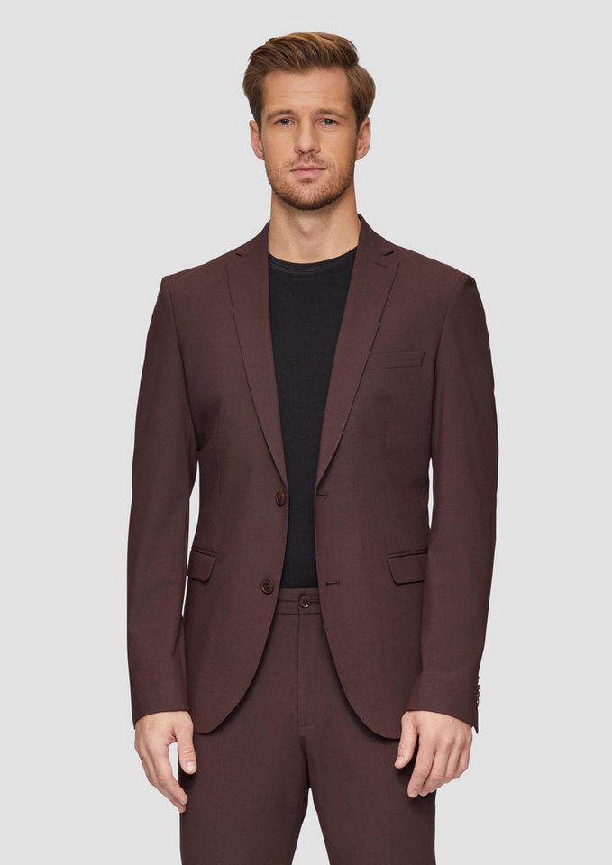 s.Oliver Sakko Indoor-Jacke S.OPURE s.O PURE: Elastisches Sakko in Woll-Optik von s.Oliver