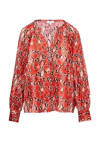s.Oliver Satinbluse im Relaxed Fit Hellorange 42 von s.Oliver