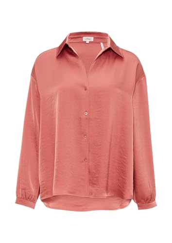 s.Oliver Satinierte Bluse mit V-Ausschnitt Papaya 46 s.Oliver Satinierte Bluse mit V-Ausschnitt Papaya 46 von s.Oliver