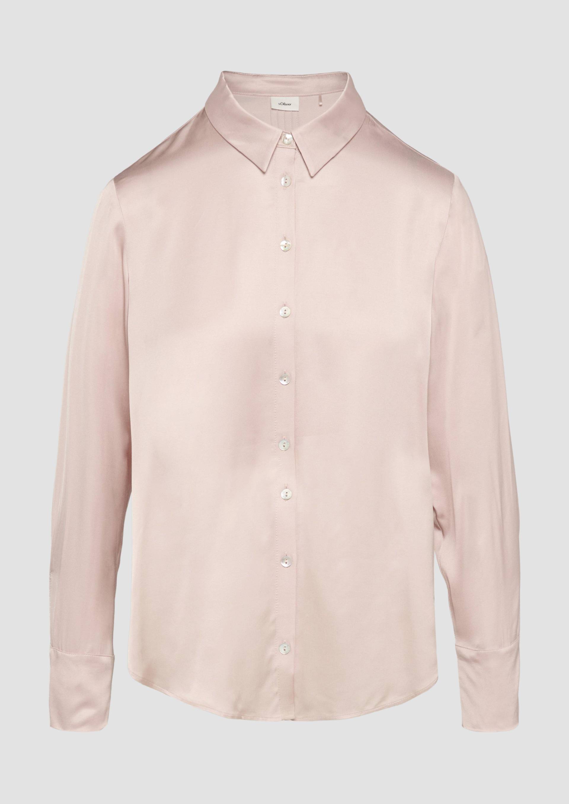 s.Oliver - Satinierte Longbluse mit Falten-Details, Damen, Rosa s.Oliver - Satinierte Longbluse mit Falten-Details, Damen, Rosa von s.Oliver