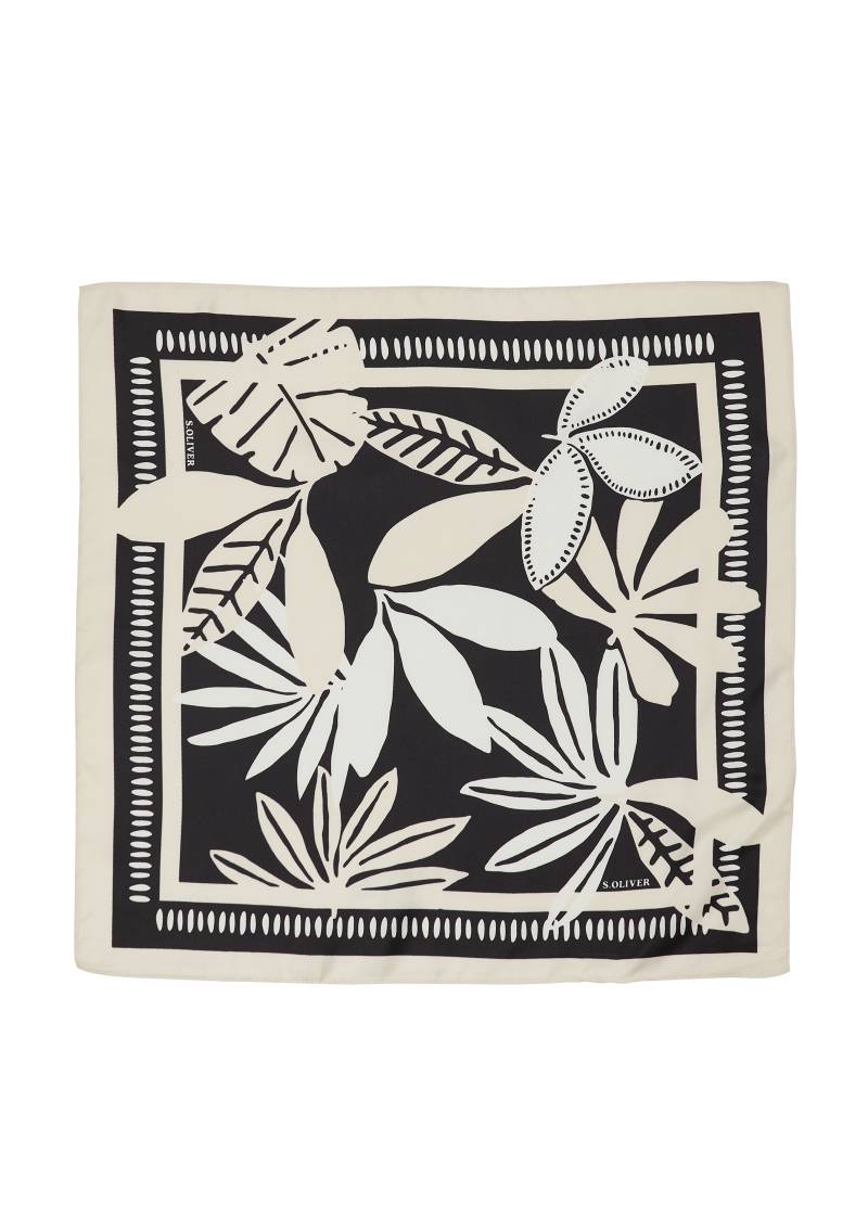 s.Oliver - Bandana mit Artwork, Damen, schwarz von s.Oliver