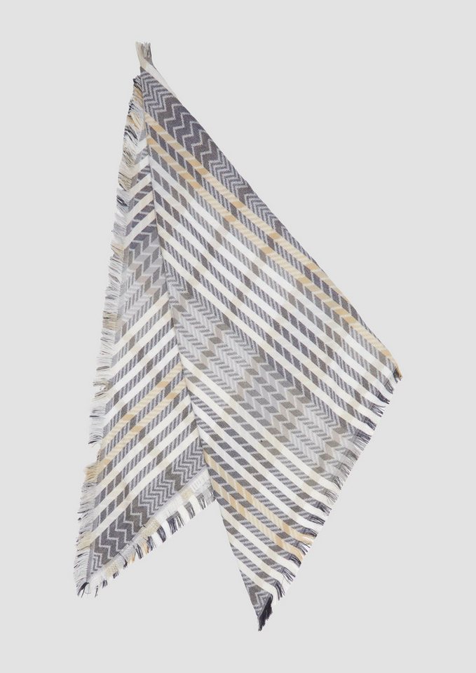 s.Oliver Schal Schal, Gewebter dreieckiger Schal mit Karomuster von s.Oliver