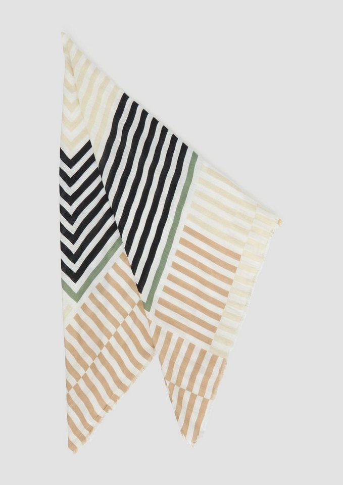 s.Oliver Schal Schal, Lässiger quadratischer Schal aus Viskosemix von s.Oliver