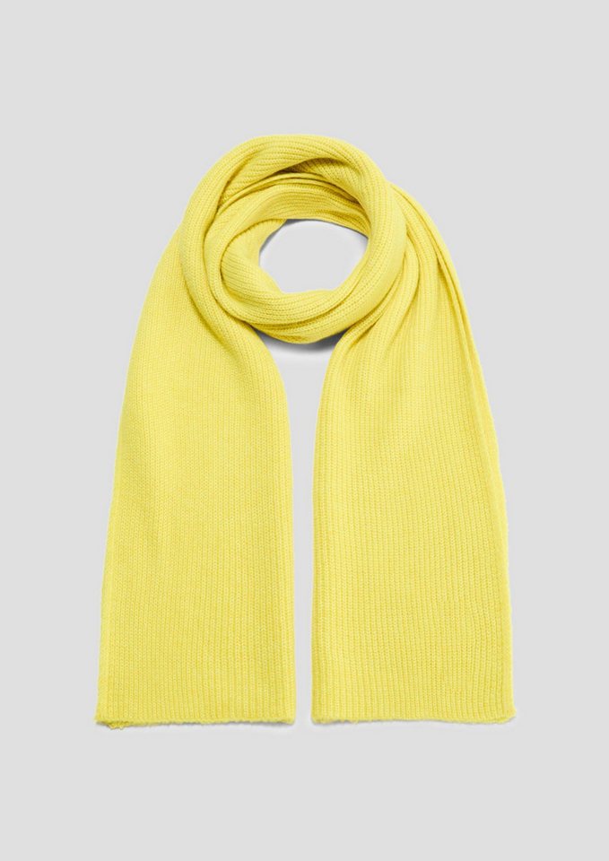 s.Oliver Schal Tuch, Schal in Rippstrick aus Wollmix von s.Oliver