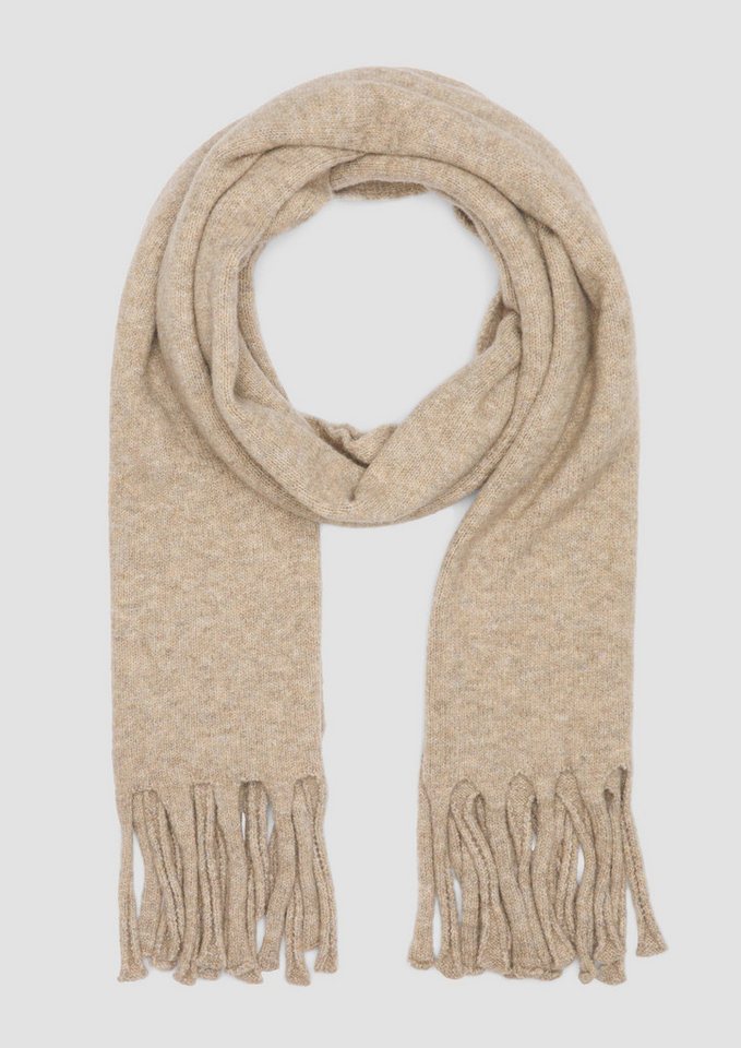 s.Oliver Schal Tuch, Gestrickter Schal mit Fransen von s.Oliver
