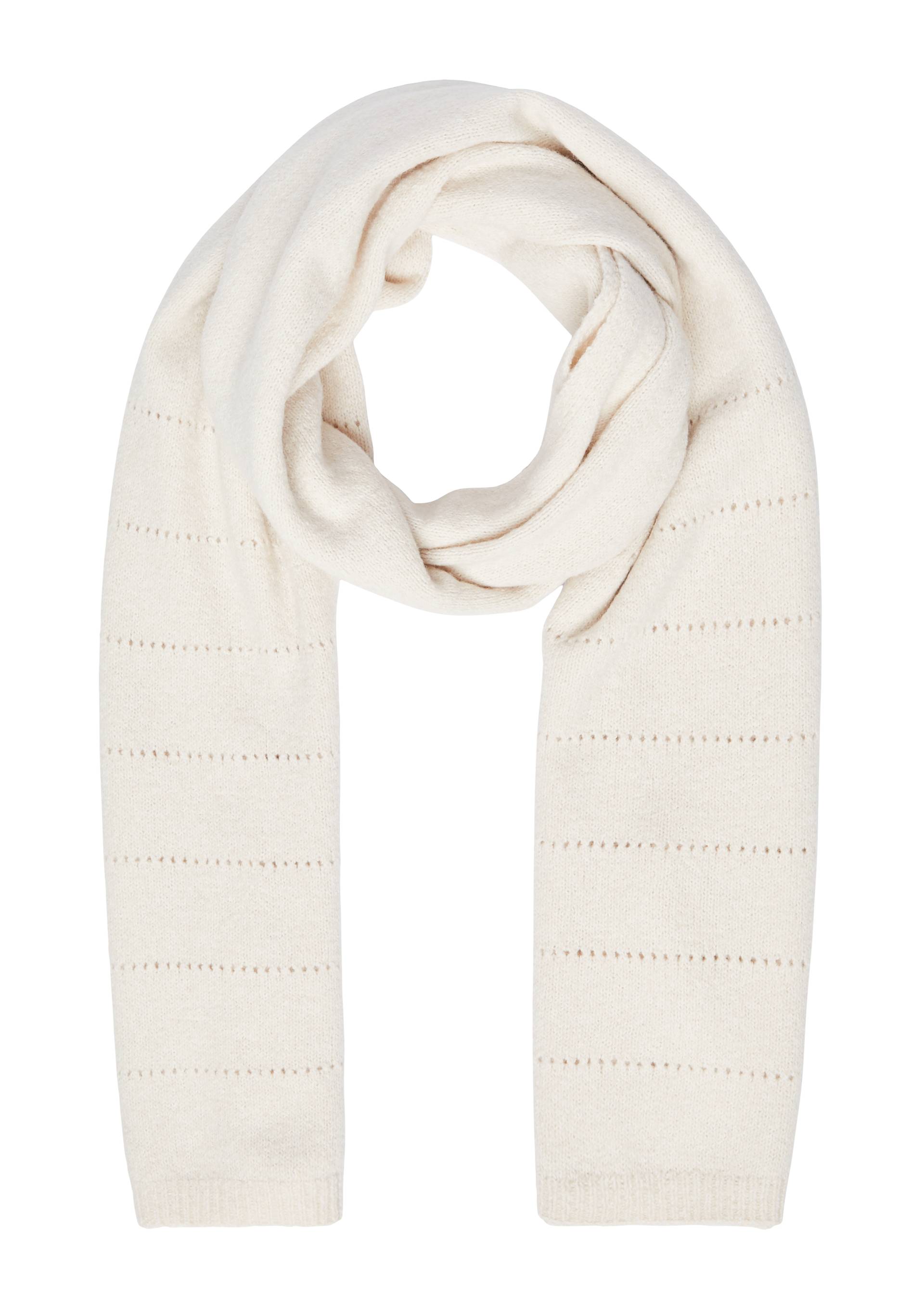 s.Oliver - Schal aus Ajourstrick, Damen, Beige von s.Oliver