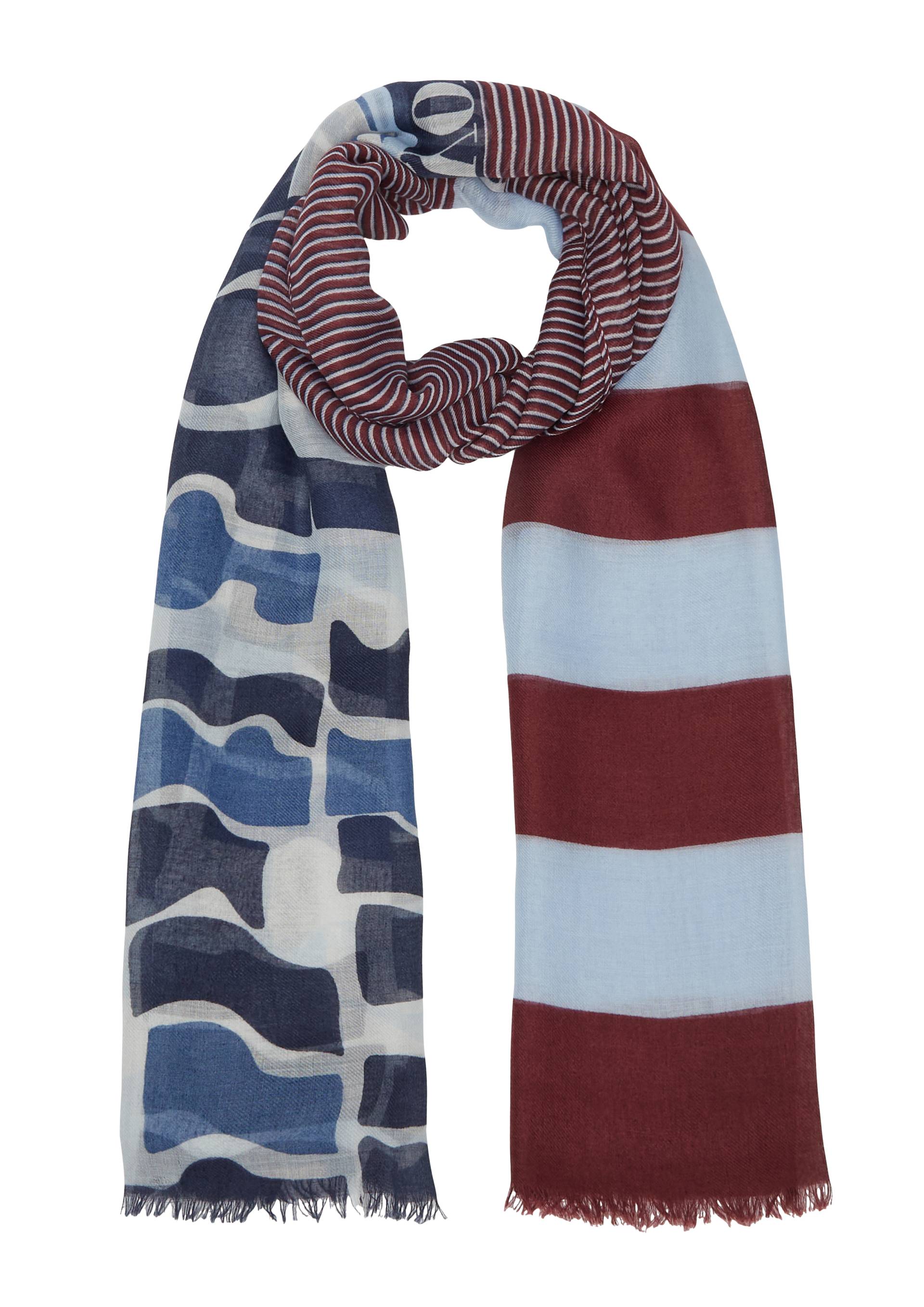s.Oliver - Schal mit Streifen-Artwork, Damen, mehrfarbig von s.Oliver