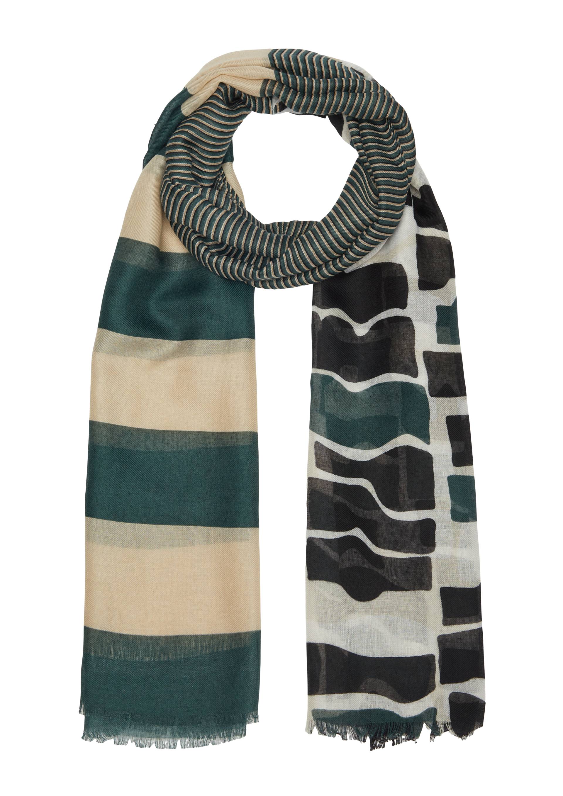 s.Oliver - Schal mit Streifen-Artwork, Damen, mehrfarbig von s.Oliver