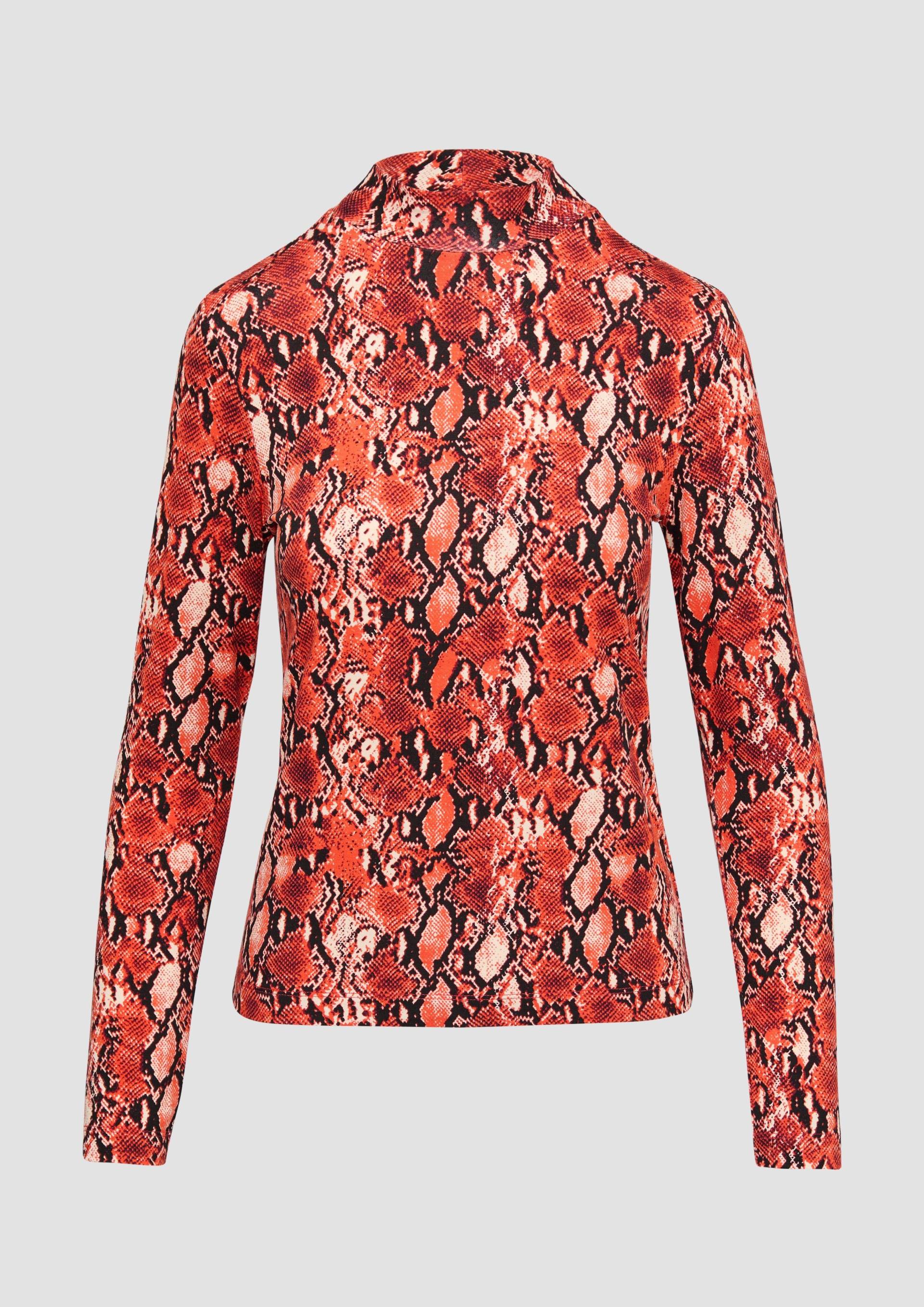 s.Oliver - Schmal geschnittenes Langarmshirt aus Viskosemix, Damen, Orange s.Oliver - Schmal geschnittenes Langarmshirt aus Viskosemix, Damen, Orange von s.Oliver