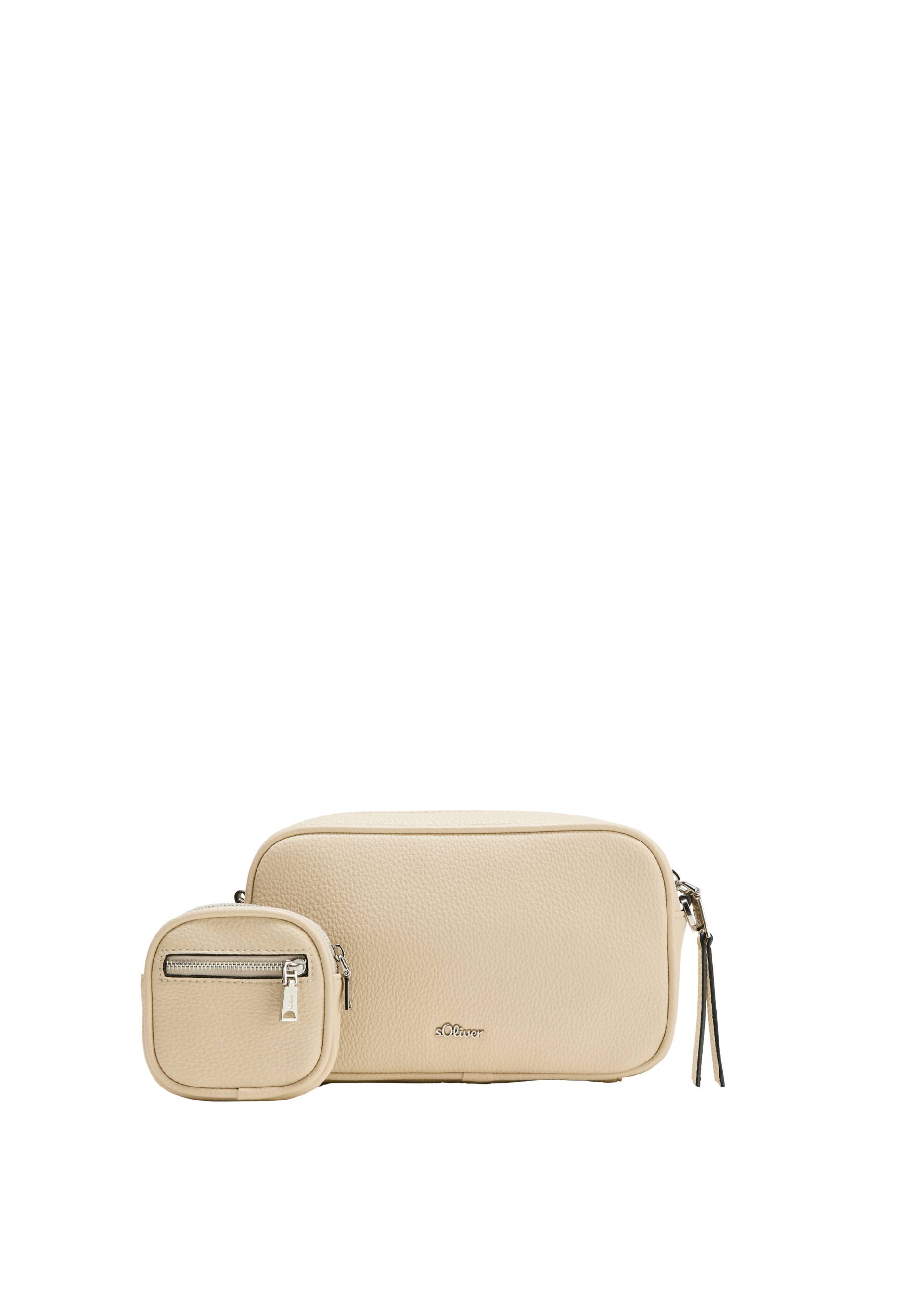 s.Oliver - Schultertasche aus Lederimitat, Damen, Beige von s.Oliver