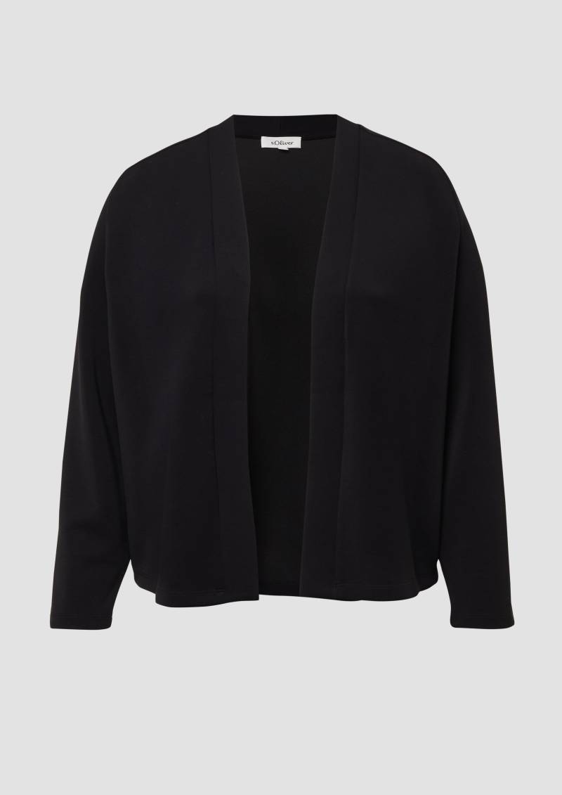 s.Oliver - Scuba-Jacke im Relaxed Fit, Damen, schwarz von s.Oliver