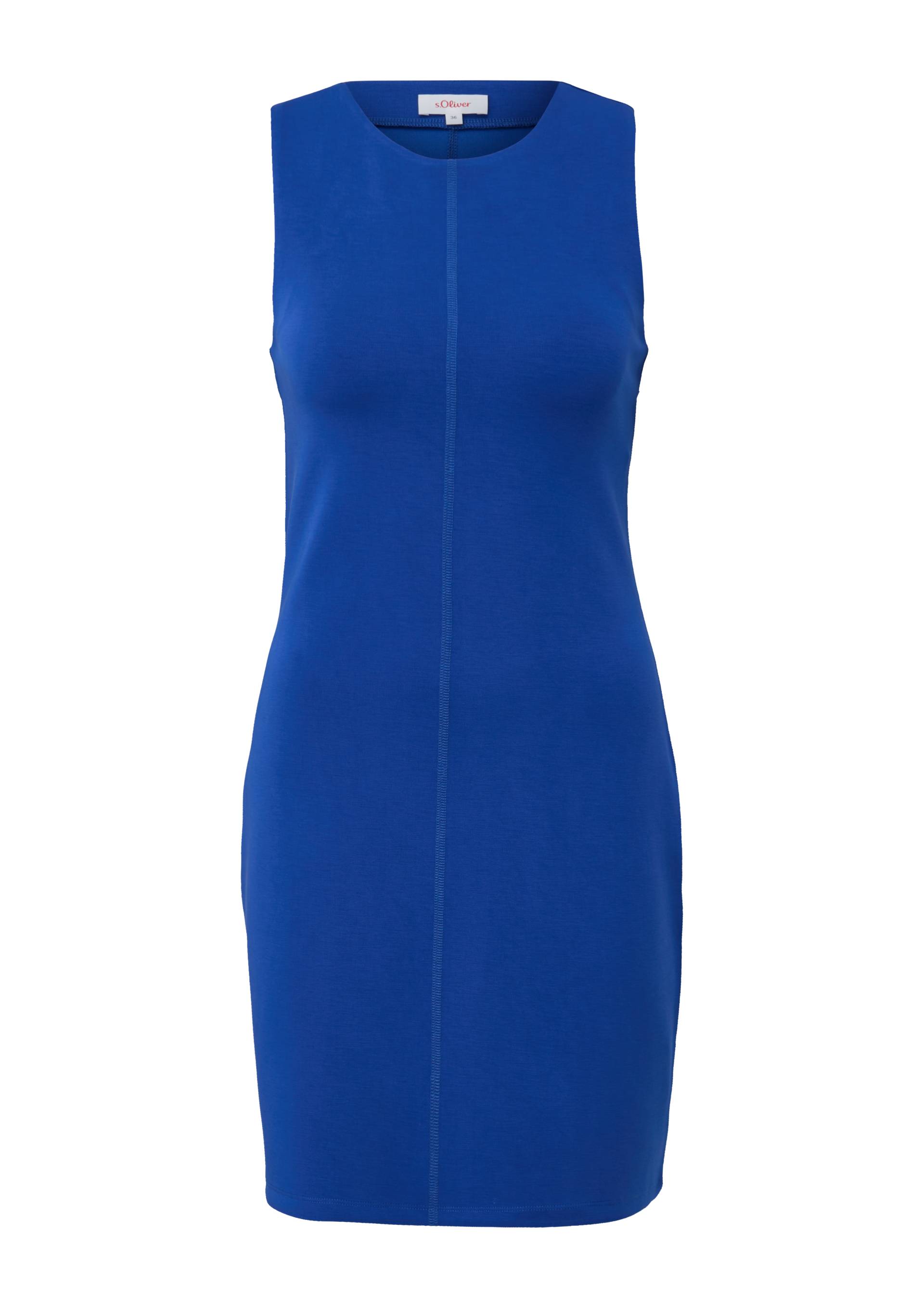 s.Oliver - Scuba-Kleid aus Modalmix, Damen, blau von s.Oliver