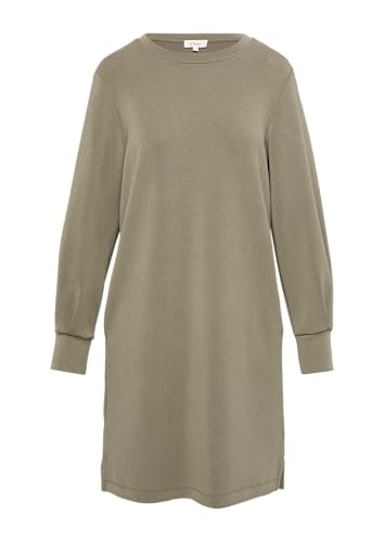 s.Oliver Scuba-Kleid mit Faltendetail am Ärmel und Eingrifftaschen karamell 42 von s.Oliver