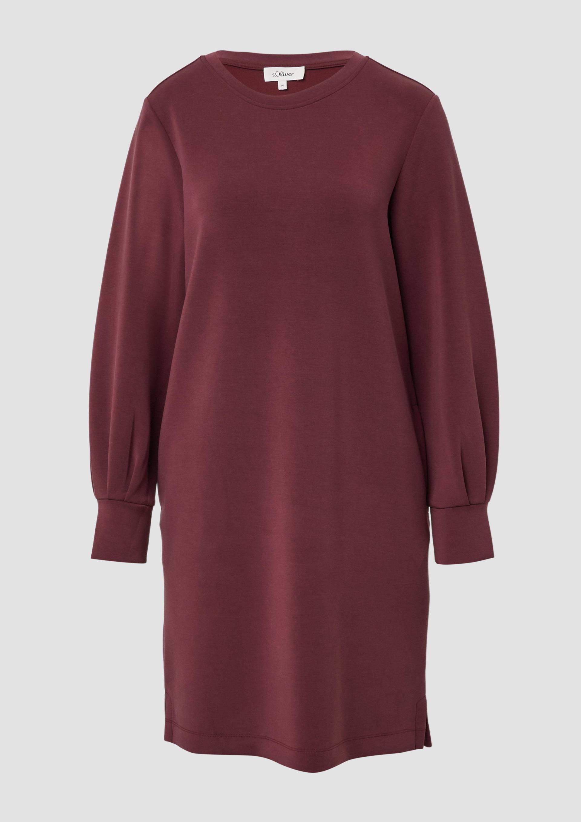 s.Oliver - Scuba-Kleid mit weitem Arm und Eingrifftaschen, Damen, rot von s.Oliver