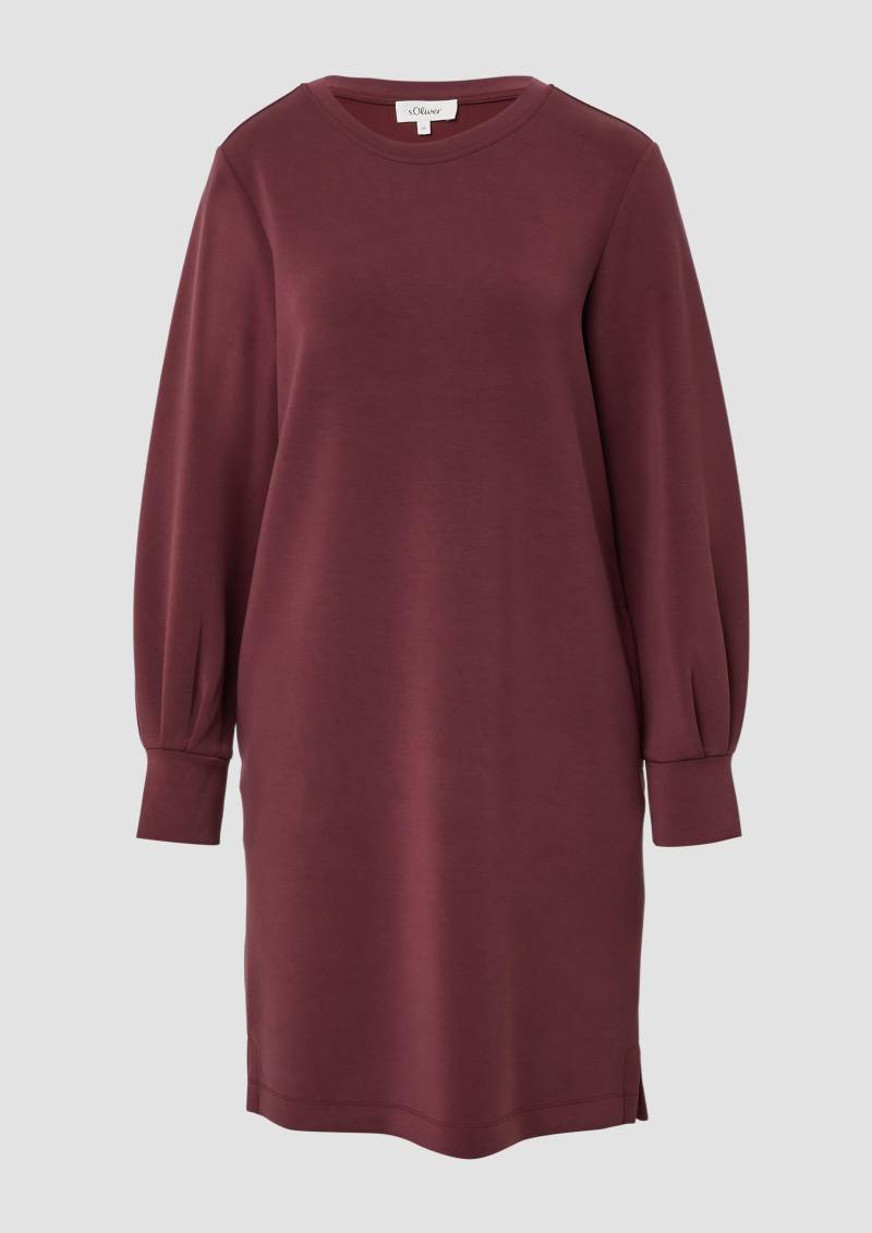 s.Oliver - Scuba-Kleid mit weitem Arm und Eingrifftaschen, Damen, rot von s.Oliver