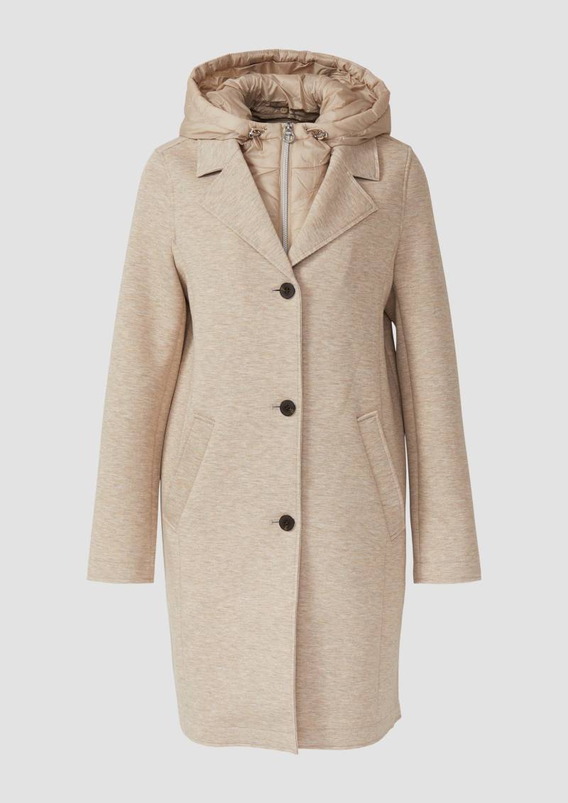s.Oliver - Scuba-Mantel mit herausnehmbarem Steppeinsatz, Damen, Beige s.Oliver - Scuba-Mantel mit herausnehmbarem Steppeinsatz, Damen, Beige von s.Oliver