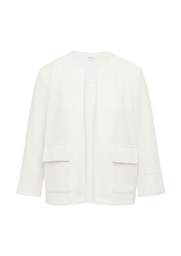 s.Oliver Scuba-Sweatjacke mit Faltendetail Creme 40 von s.Oliver