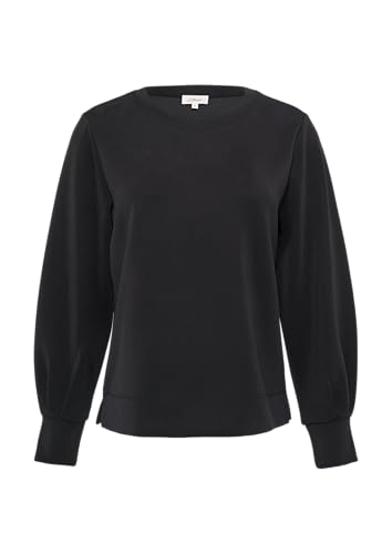 s.Oliver Scuba-Sweatshirt mit weiten Ärmeln schwarz 42 von s.Oliver