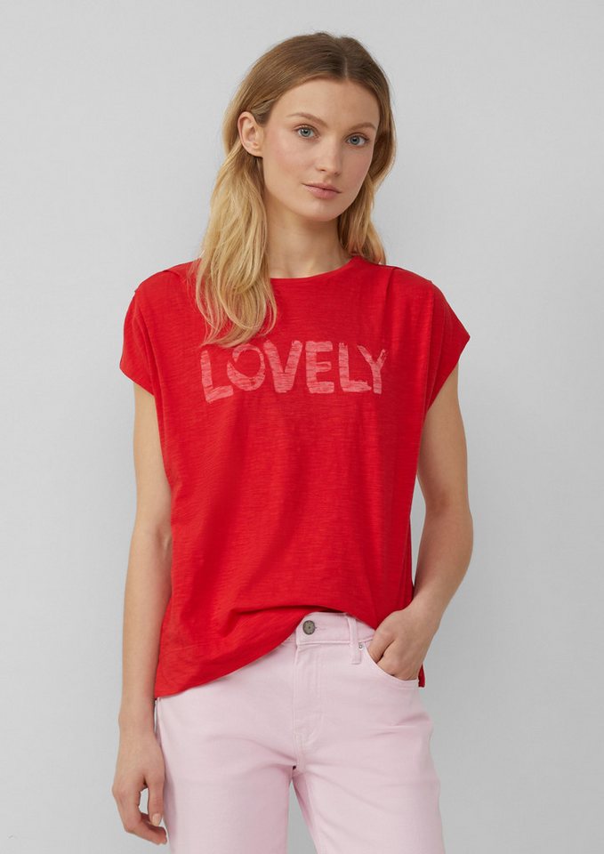 s.Oliver Shirttop Ärmelloses T-Shirt im Relaxed Fit mit Frontprint von s.Oliver