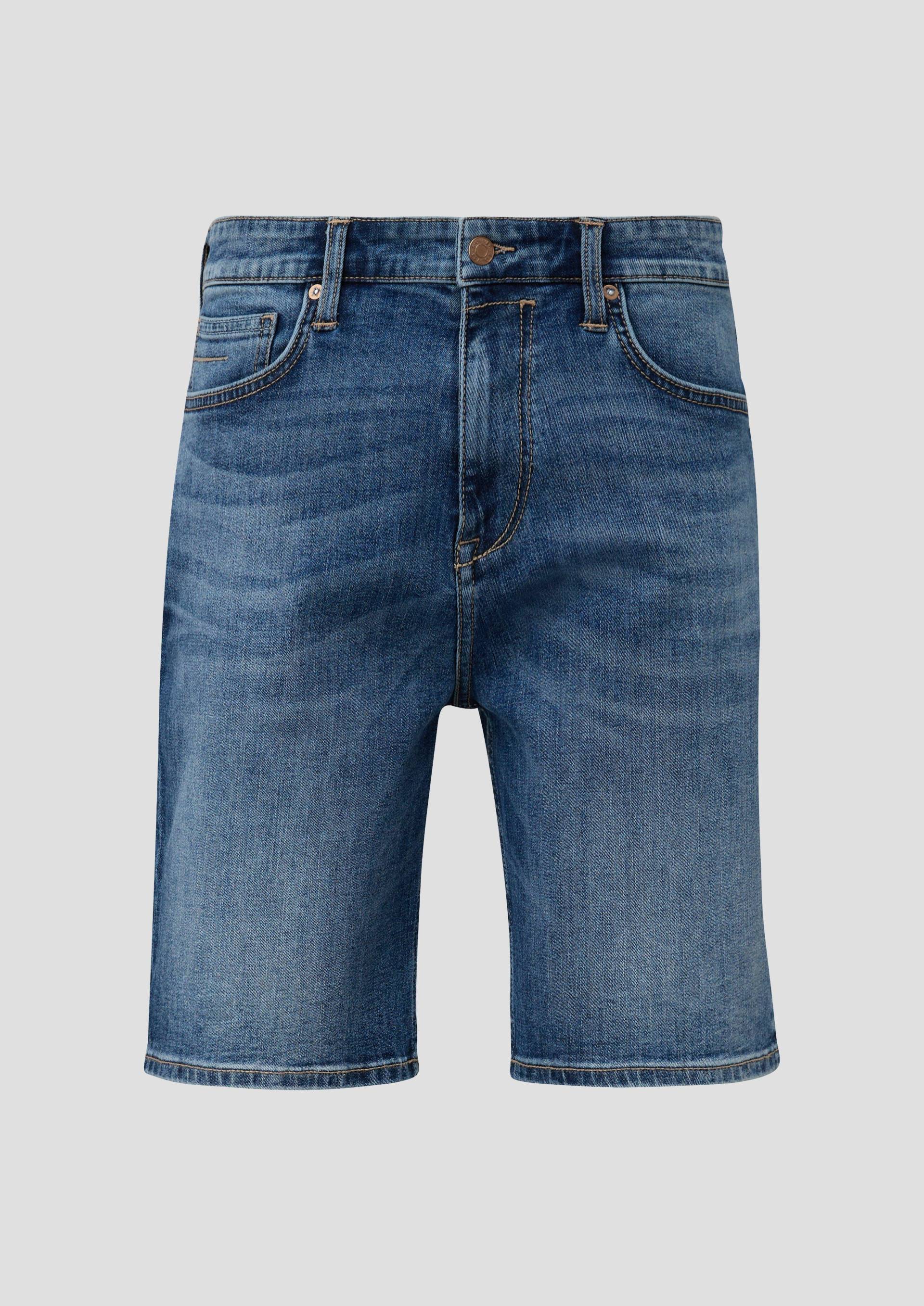 s.Oliver - Short Jeans / Regular fit / Mid rise / Straight leg, Herren, blau von s.Oliver