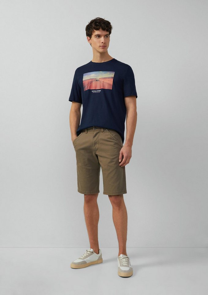 s.Oliver Shorts Bermuda Baumwoll-Bermuda aus Canvas mit Naht-Details von s.Oliver