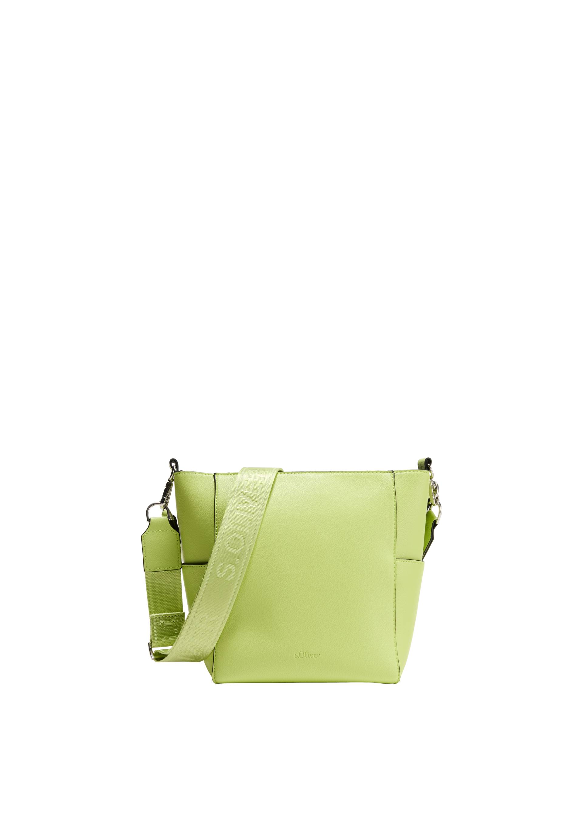 s.Oliver - Shoulder Bag mit Logo-Schultergurt, Damen, grün von s.Oliver