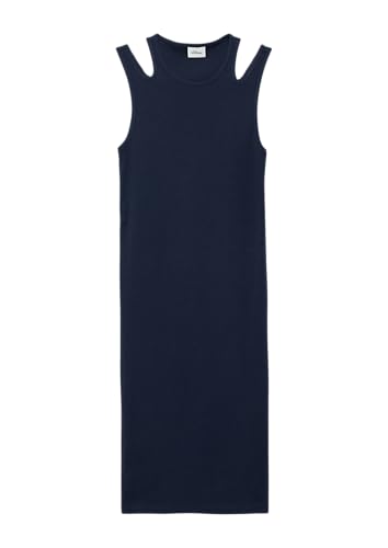 s.Oliver Slim-Fit-Kleid aus Rippware mit Cut-Outs Navy 164 von s.Oliver
