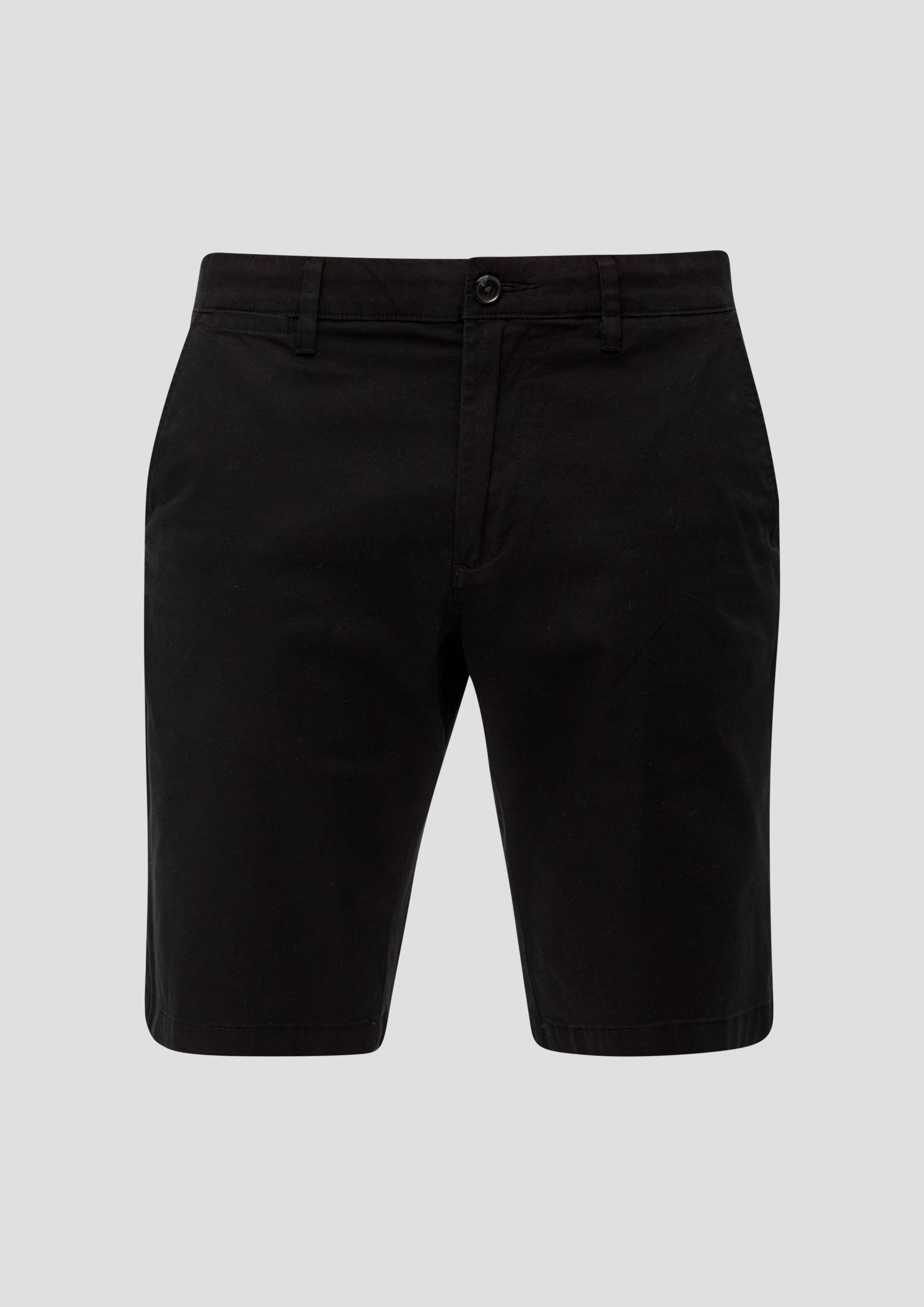 s.Oliver - Regular Fit: Bermuda aus Baumwollstretch, Herren, schwarz von s.Oliver