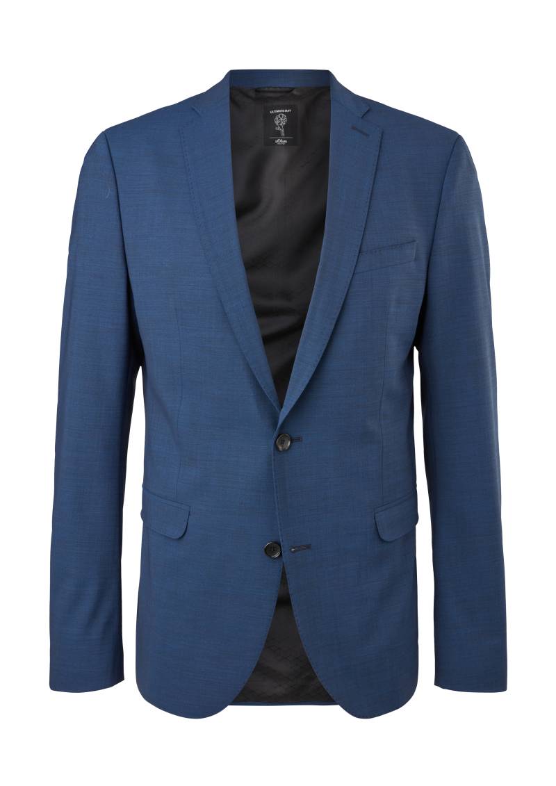 s.Oliver - Slim Fit: Sakko mit Hyperstretch, Herren, blau von s.Oliver