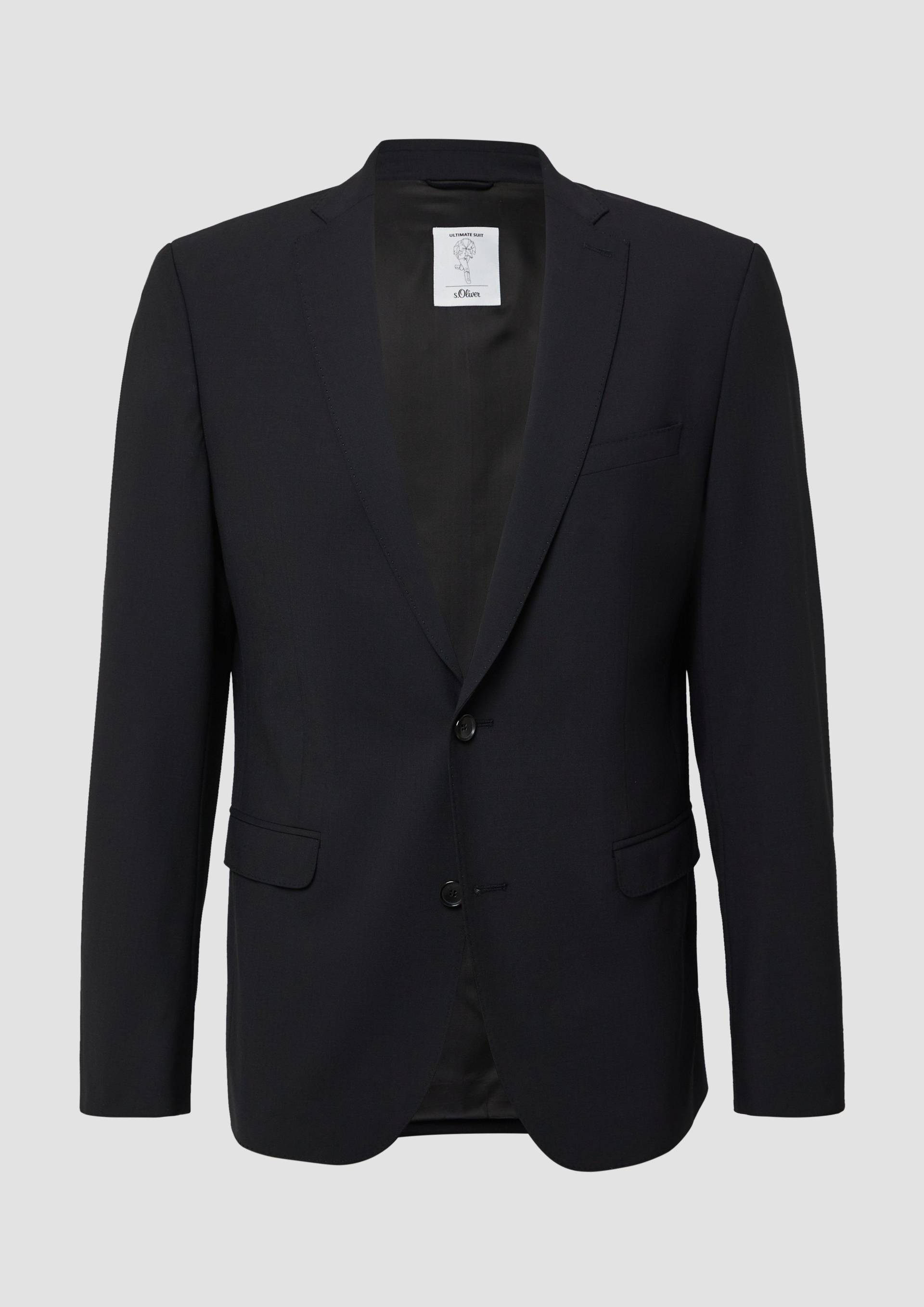 s.Oliver - Slim Fit: Sakko mit Hyperstretch, Herren, schwarz von s.Oliver