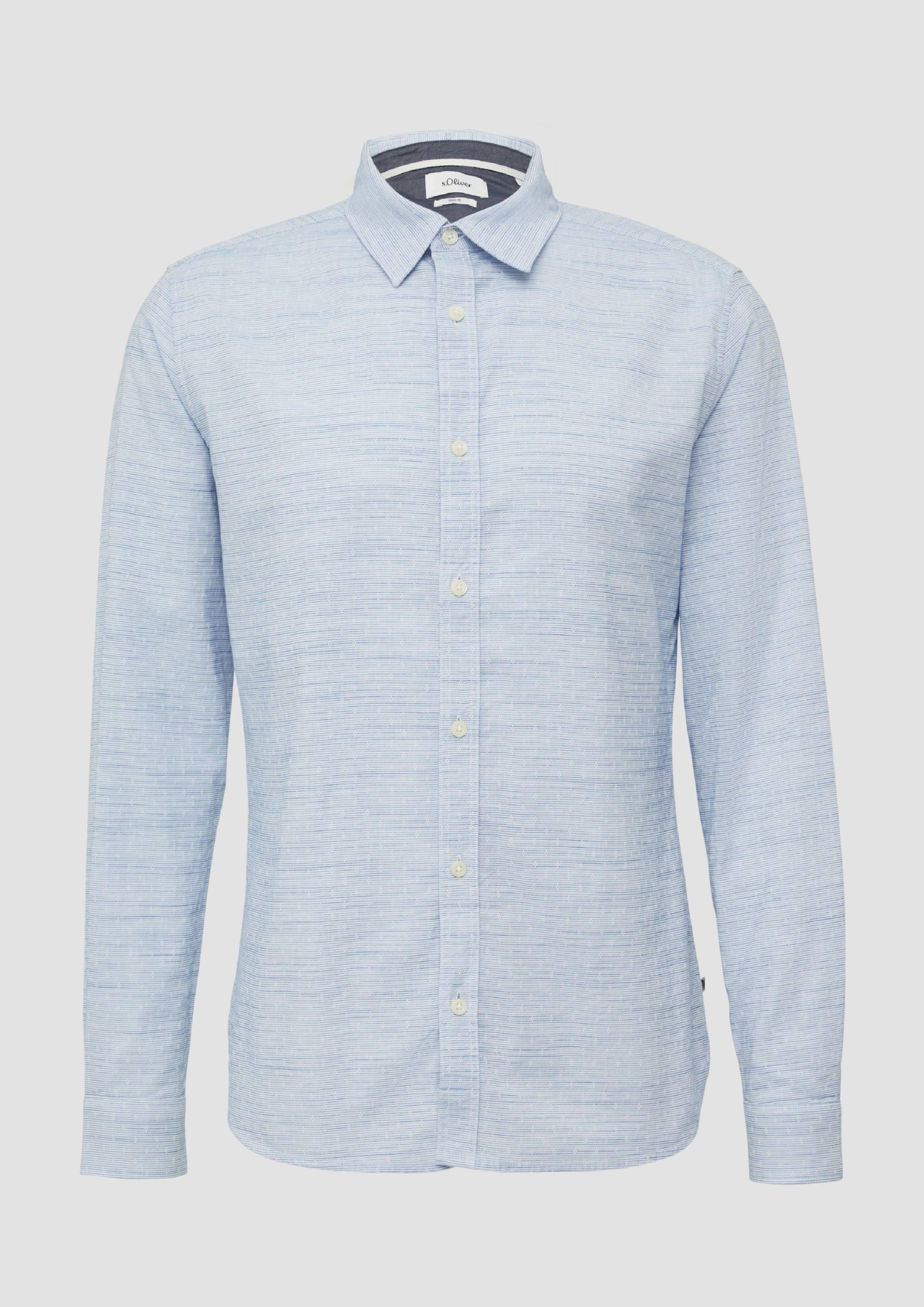 s.Oliver - Slim Fit: Strukturiertes Hemd mit Kentkragen, Herren, blau s.Oliver - Slim Fit: Strukturiertes Hemd mit Kentkragen, Herren, blau von s.Oliver