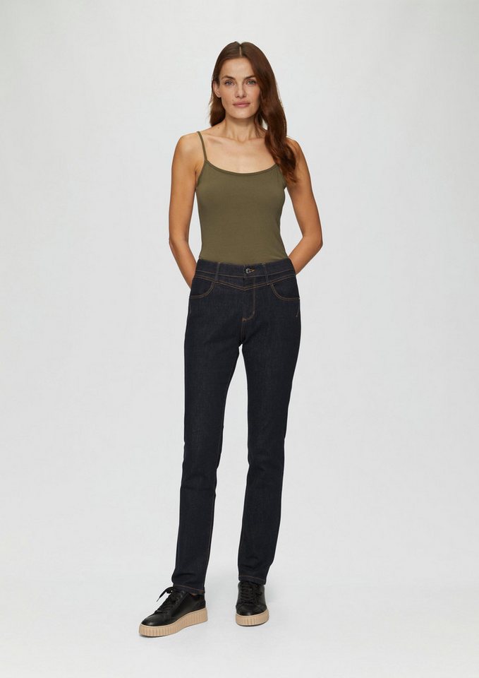 s.Oliver Slim-fit-Jeans Jeans-Hose BETSY Jeans Betsy / Slim Fit / Mid Rise / Slim Leg / Rinsed Washed von s.Oliver