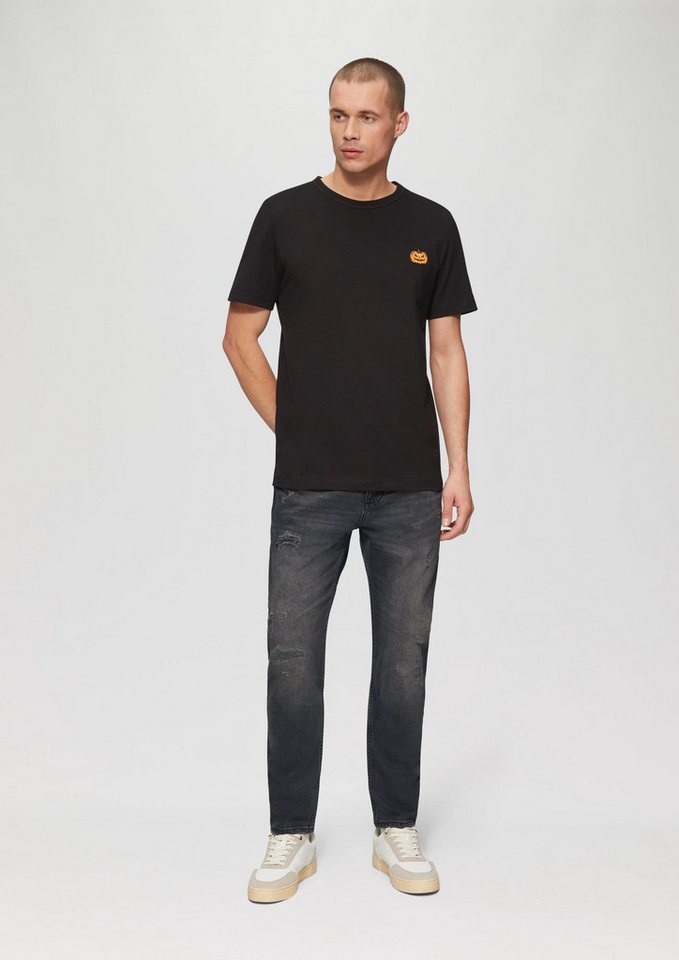 s.Oliver Slim-fit-Jeans Jeans-Hose MAURO Jeans Mauro / Regular Fit / Mid Rise / Tapered Leg / Destroyed-Effekt von s.Oliver