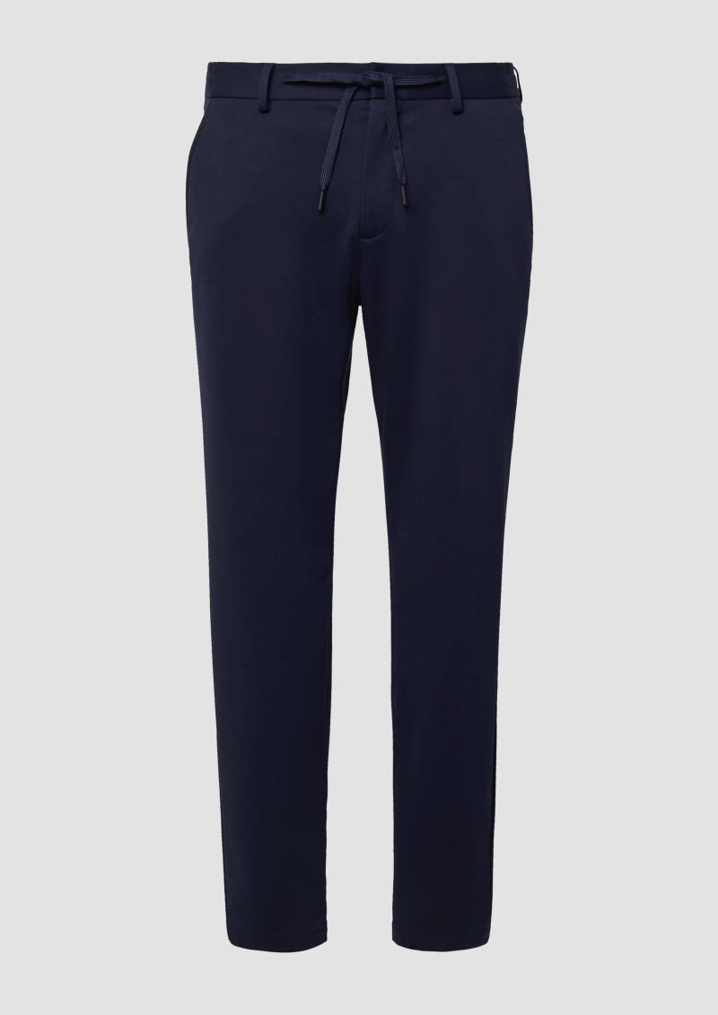 s.Oliver - s.O JOGG: Anzughose aus Stretch-Jersey, Herren, blau von s.Oliver