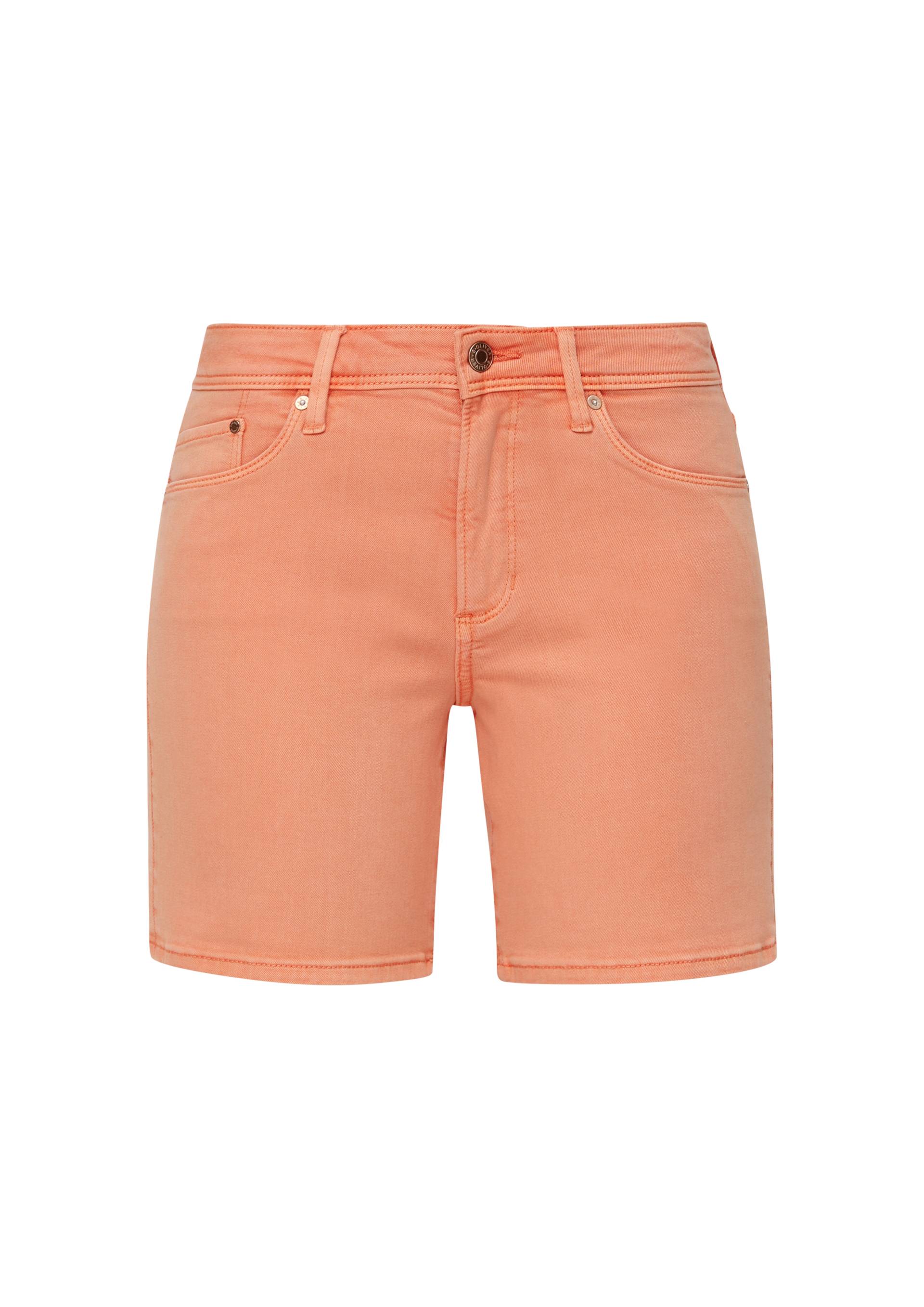 s.Oliver - Jeans-Shorts Betsy / Slim Fit / Mid Rise / Slim Leg, Damen, Orange von s.Oliver