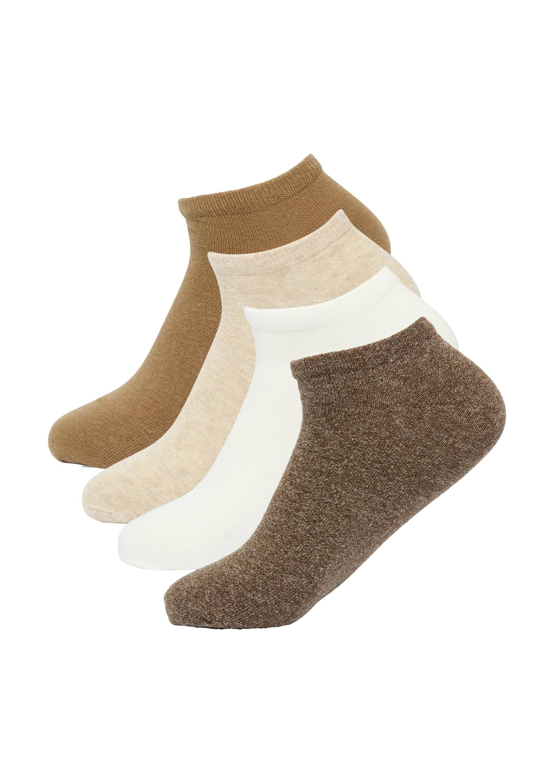 s.Oliver - Sneakersocken beige|braun|weiß - Gr. - 40.5 von s.Oliver