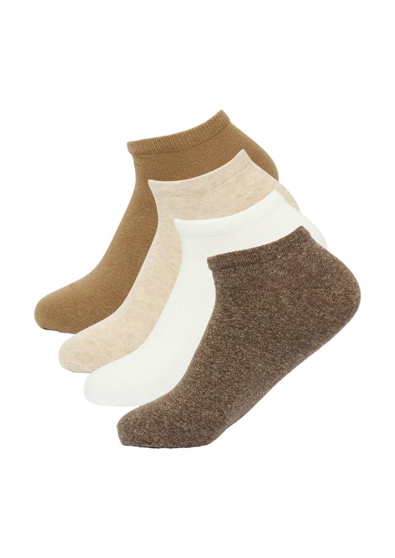 s.Oliver - Sneakersocken beige|braun|weiß - Gr. - 40.5 von s.Oliver