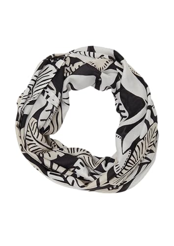 s.Oliver Loop-Schal aus Viskose mit floralem Muster schwarz ONESIZE von s.Oliver