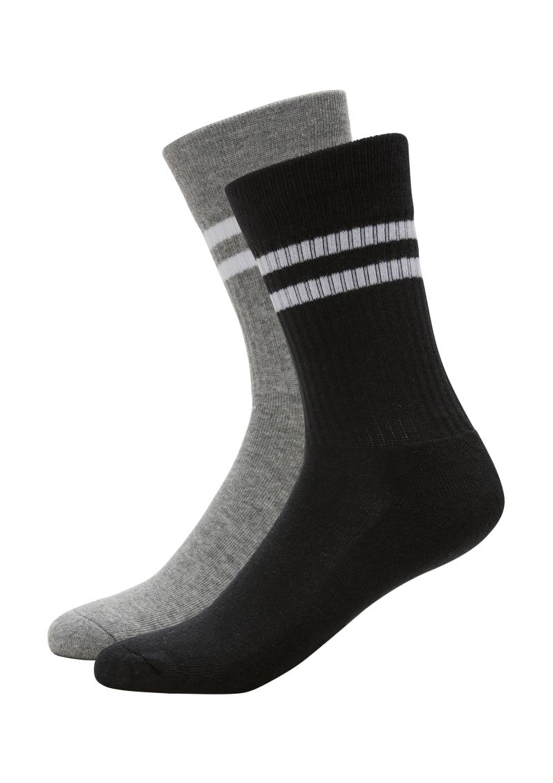 s.Oliver - Socken grau|schwarz - Gr. - 40.5 von s.Oliver