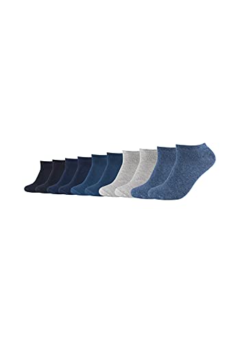 s.Oliver Socks Damen S24008 Füßlinge, Blau (Denim Mel. 0033), 35/38 (10er Pack) von s.Oliver