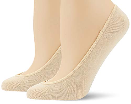 s.Oliver Socks Damen S25110 Füßlinge, Beige (Sand 0018), (Herstellergröße: 35/38) (2er Pack) von s.Oliver