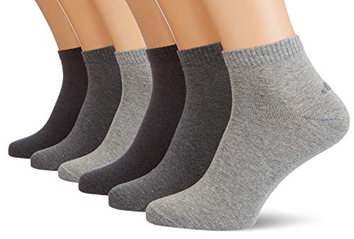 s.Oliver Socks Herren S21001000 Füßlinge, Grau (Anthracite 0008), (Herstellergröße: 43/46) (6er Pack) von s.Oliver