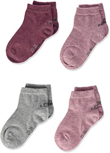 s.Oliver Socks Mädchen S21008, (Chalk Pink Melange 4300), 31-34, 4er Pack von s.Oliver